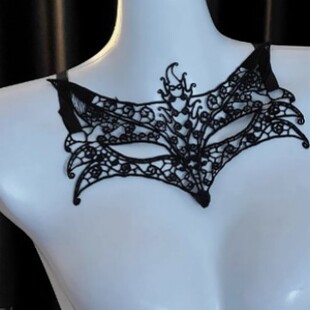 Huan also new sexy fox female half face feather goggles P180 dance party cos party mask dress up