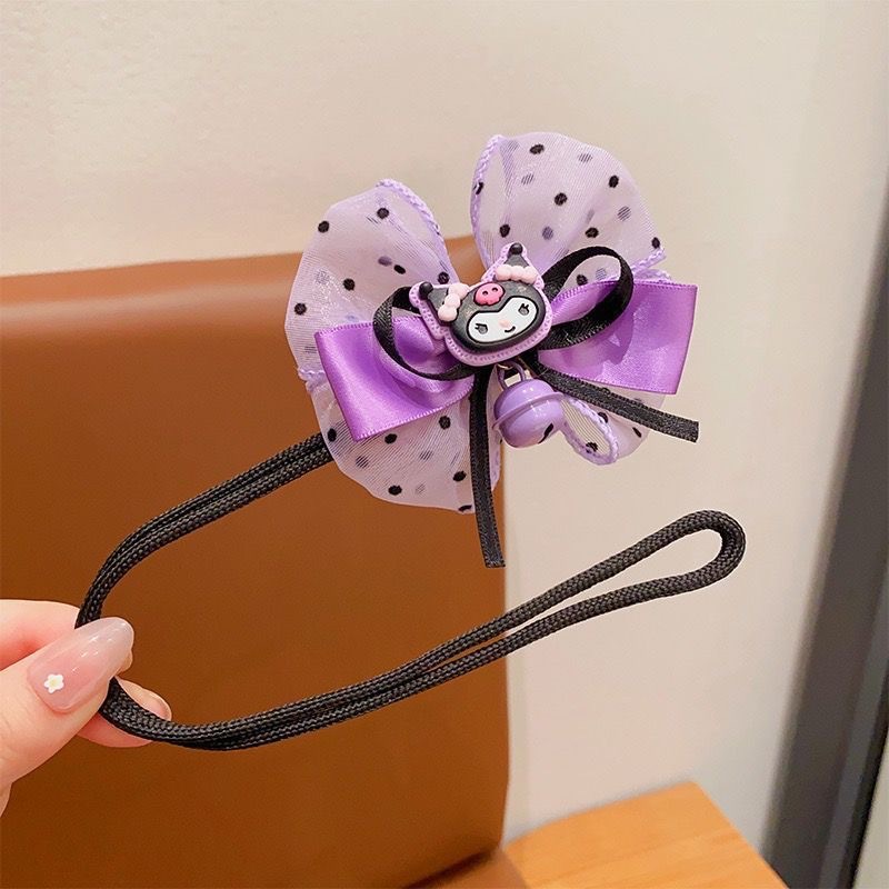 Niños bolas púrpura cabeza de cabello varilla de cabello de niña bailarina joyas de cabello de niña perezosa artefacto de cabello