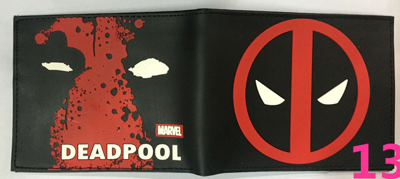 Deadpool deadpool cartera corta Marvel Avengers superhéroe pu cambio cartera