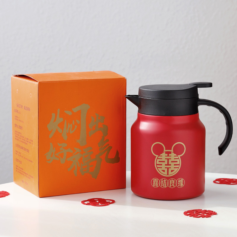 Stewed Teapot Stuffing Pot 316 Stainless Steel Insulated Water Cup 1L Large Capacity Coffee Cup Home Braised Teapot