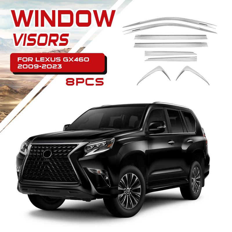 Visera para Ventana de Coche, Protector de Lluvia, Compatible con Lexus LX600 LX700 LX570 GX400 460