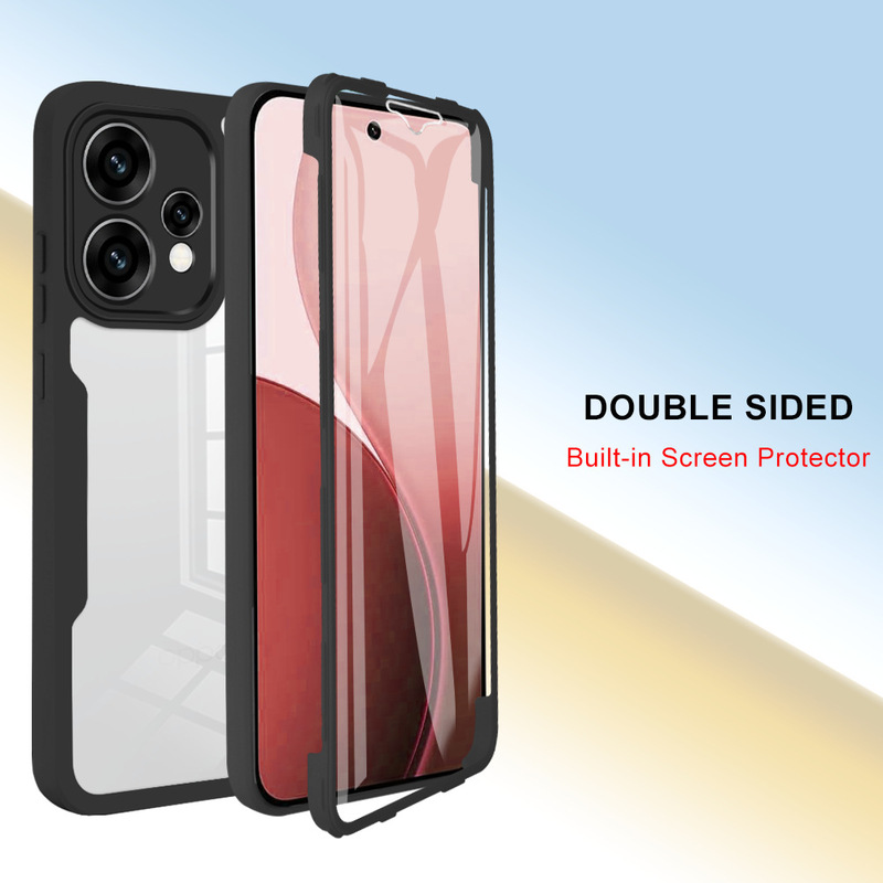 Suitable for Oppo Reno15Pro Qicai 360 All-Inclusive Mobile Phone Case Reno15C Shell and Film Integrated Double-Layer Protective Case