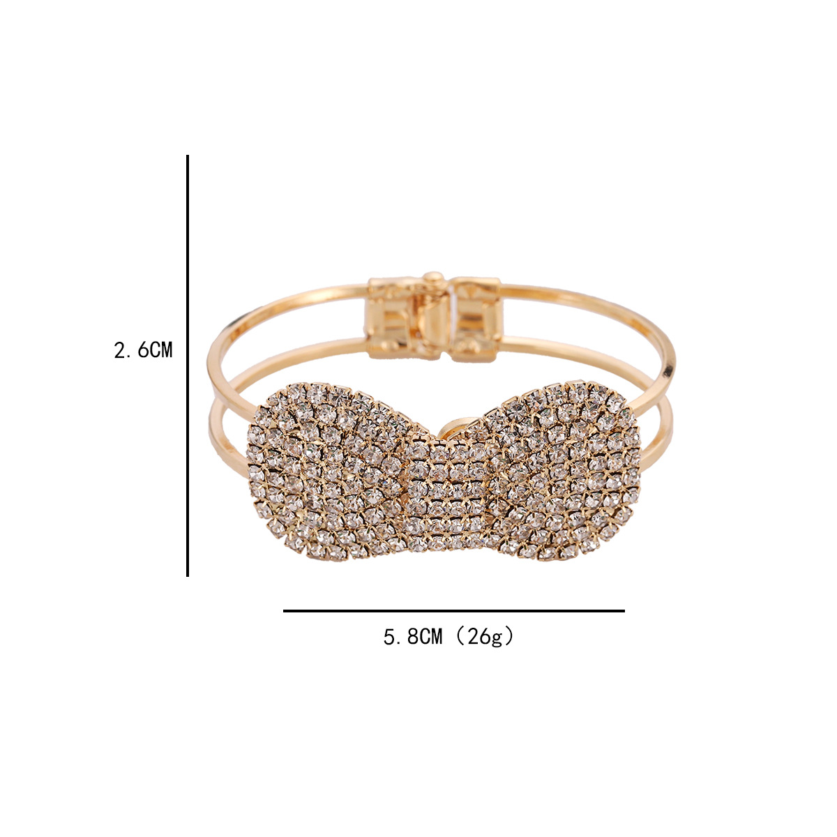 Europa y América del diamante mariposa pulsera moda rhinestone pulsera abierta elegante de las mujeres del todo-fósforo Mori pulsera