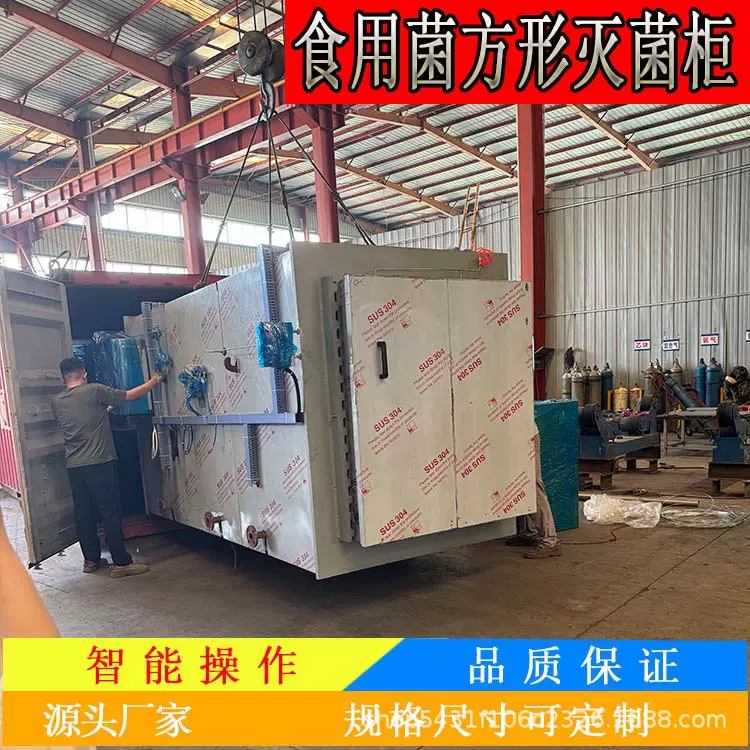 平菇菌棒高压灭菌锅 金针菇杀菌柜 高压蒸汽方形灭菌柜