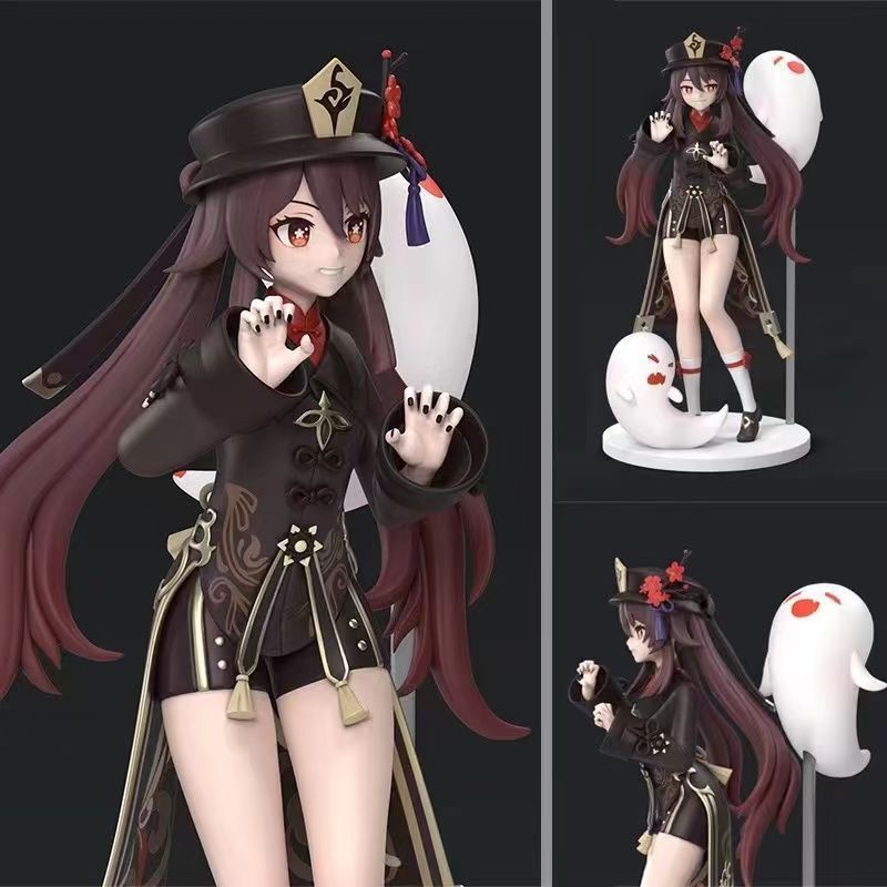 批发 原神二次元动漫胡桃璃月可莉往生堂堂主美少女手办摆件