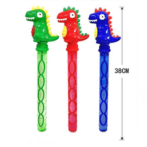 Children's Outdoor Summer Cartoon Animal Dinosaur Rabbit Bubble Stick Liquid Bubble Machine Bubble Gun Toy