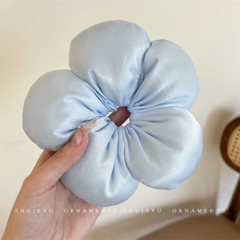 Francés punto de onda gris negro arco de bolas de cabello de bolas de cabello de alta elasticidad correa de cabello joyas de cabello