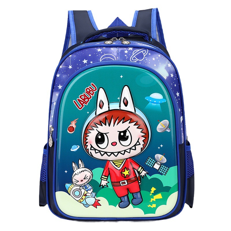 labubu mochila de hombro mochila de tela para niños mochila de jardín de infantes de gran capacidad coreana mochila de niños y niñas mochila de estudiantes