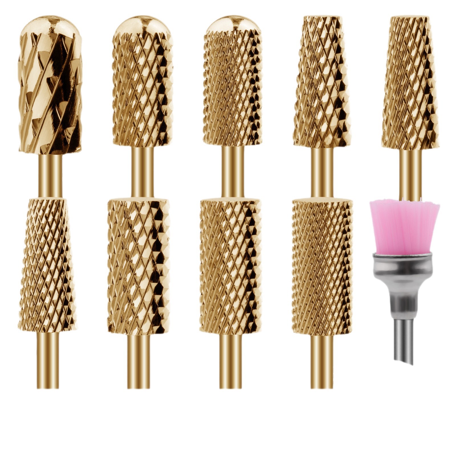 Venta caliente transfronteriza de uñas de aleación de acero de tungsteno molienda de la máquina de molienda traje de cabeza especialmente equipado con herramienta de cepillo de cabeza de molienda combinación de 7 piezas