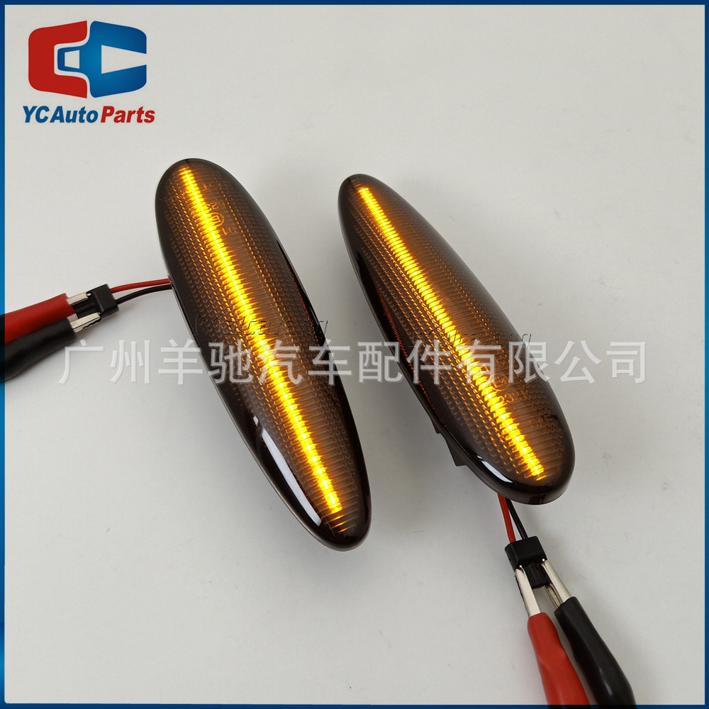 Para Fiat Marea Croma II Palio Albea lámpara de hoja LED flujo lateral luz