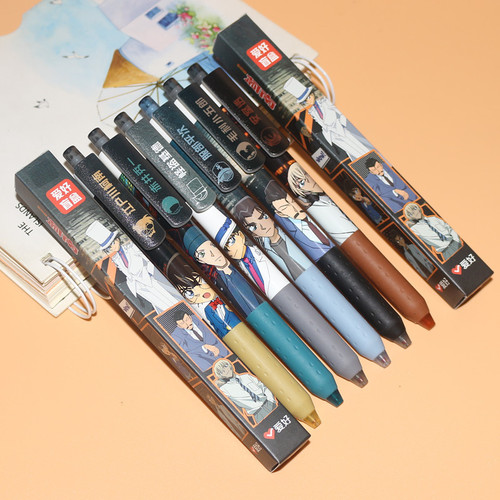 Genuine authorized Conan blind box gel pen GP27010/2210/28071 push-on water pen