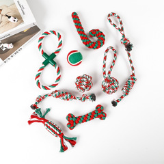Amazon Pet Toys Christmas Pet Gift Set Customized Dog Chewing Cotton Rope Dog Toys Manufacturer