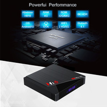 H10�ҕ�C픺�H616TV BOX 4+32GB�p�lWIFI+ BT4.1 6K���尲׿10.0