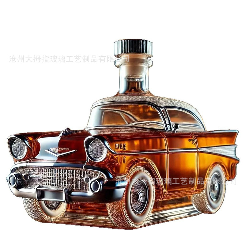 高硼硅玻璃泡酒瓶汽车威士忌酒瓶 Jeep Whiskey Bottle吉普醒酒器|undefined