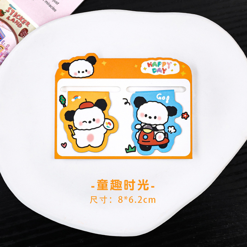 Dibujos animados perro travieso marcador magnético estudiante ins lindo libro página clip de aprendizaje creativo papelería recompensa pequeño regalo