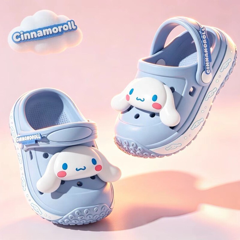 Sanrio children's clogs, baby slippers for boys and girls, summer non-slip closed-toe sandals for toddlers, suitable for bathing and indoor use Sanrio children's clogs, baby slippers for boys and girls, summer non-slip closed-toe sandals for toddlers, suitable for bathing and indoor use
