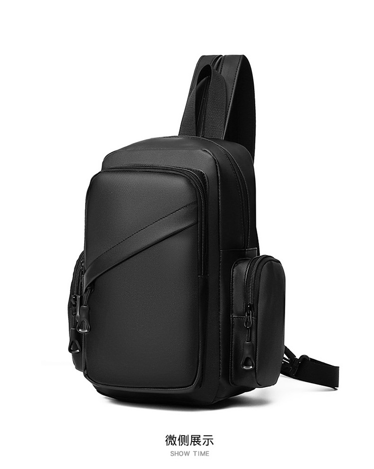 New business men's backpack, water-resistant, suitable for both shoulder and single shoulder, cross-border Oxford fabric men's computer backpack undefined