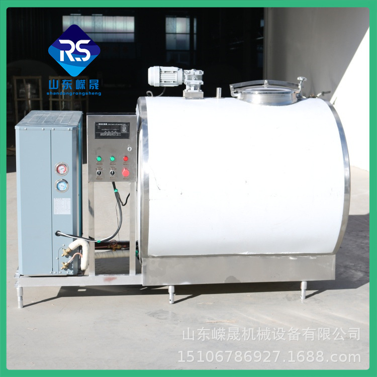 牛奶乳品不锈钢卧式制冷罐 羊奶乳制品冷藏罐 牧场保冷罐厂家