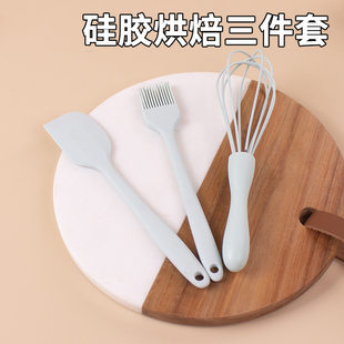 Small silicone heat-resistant set, cream scraper, (Physicals)