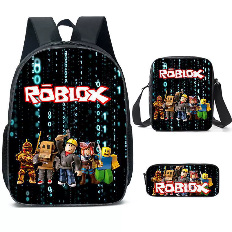 (Cross-border trading), set, capacious backpack, school bag, worn on the shoulder, 3 piece set