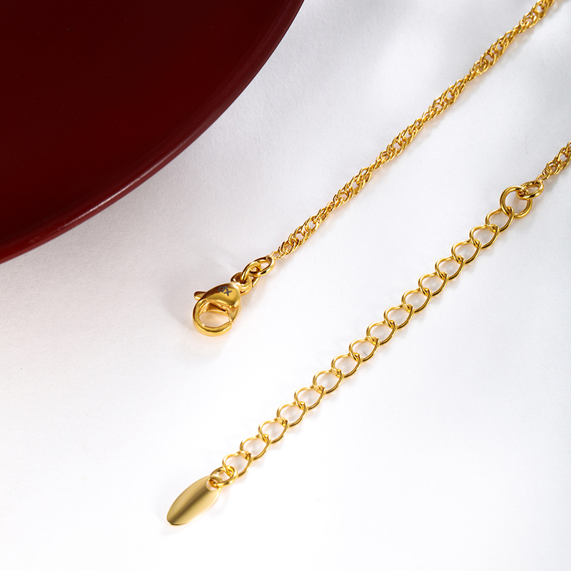 Xuping lujo ligero minimalista temperamento de moda fría viento alto sentido de otoño y invierno damas sin colgante cadena clavícula