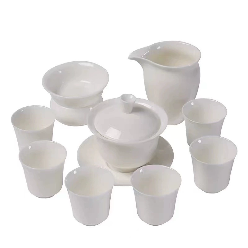 Ceramic tea set for home use, tea cup, gift box in gift box, simple and elegant design