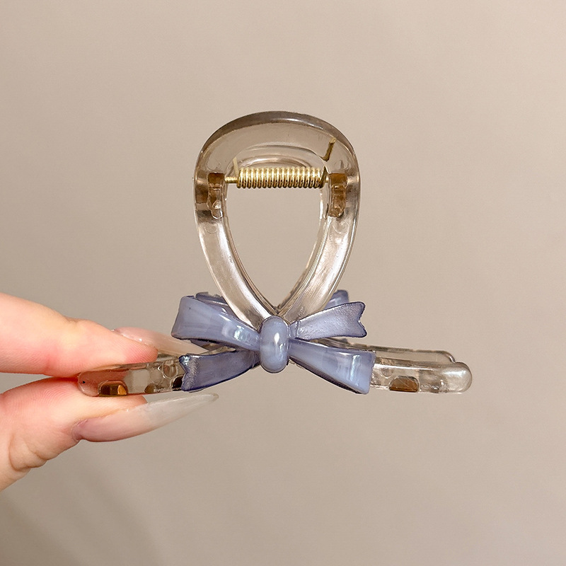 Clip de agarre esmerilado acrílico femenino nuevo estilo pequeño femenino de alta calidad medio atado clip de tiburón parte posterior de la cabeza clip para el cabello tocado