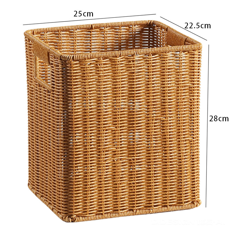 Color marrón claro 25*22,5*28cm