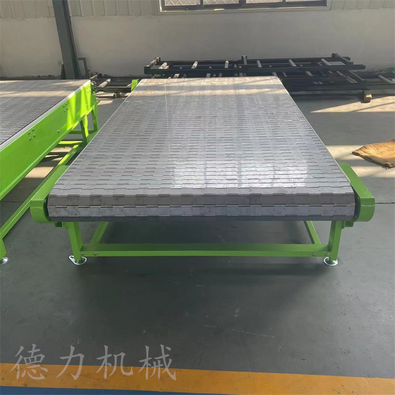 德隆工件组装线链板输送机不锈钢链式输送机Z型提升机提升输送机