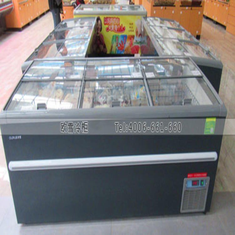 欧雪 饭店明档展示柜冰柜 保鲜柜商用卧式冷柜图片