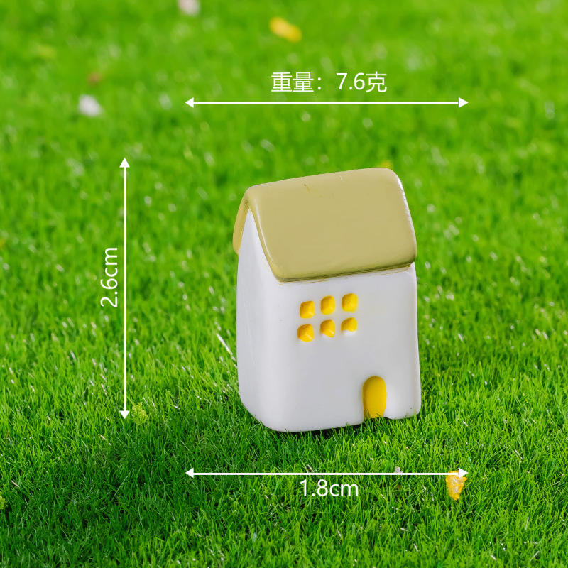 マイクロ風景フリーハンドスタイルおとぎ話のキャビンハウス樹脂工芸品 diy 装飾アクセサリーデスクトップ小さな装飾品|undefined