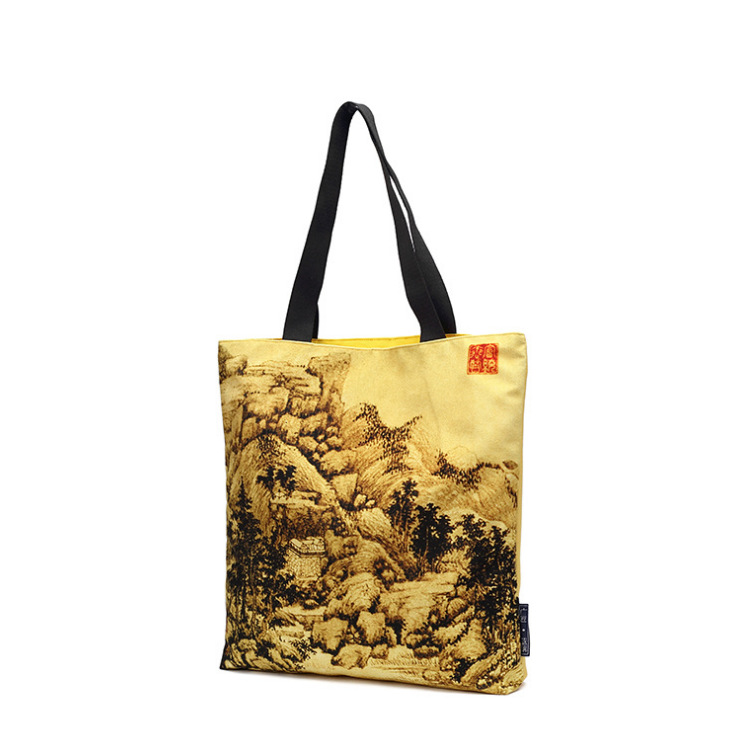 国风来袭厂家直销中国风帆布包潮流古风国潮购物袋街头旅行手提袋