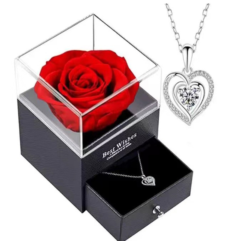 Europe and the United States Amazon cross-border hot jewelry set 2022 heart necklace female 925 sterling silver pendant wholesale