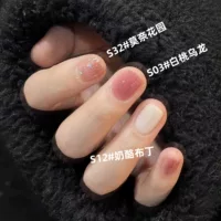 2023 осень и зима Новая серия лаков для ногтей Nude Ice Transparent без выпечки разрываемый без запаха Быстросохнущий белый Чистый красный