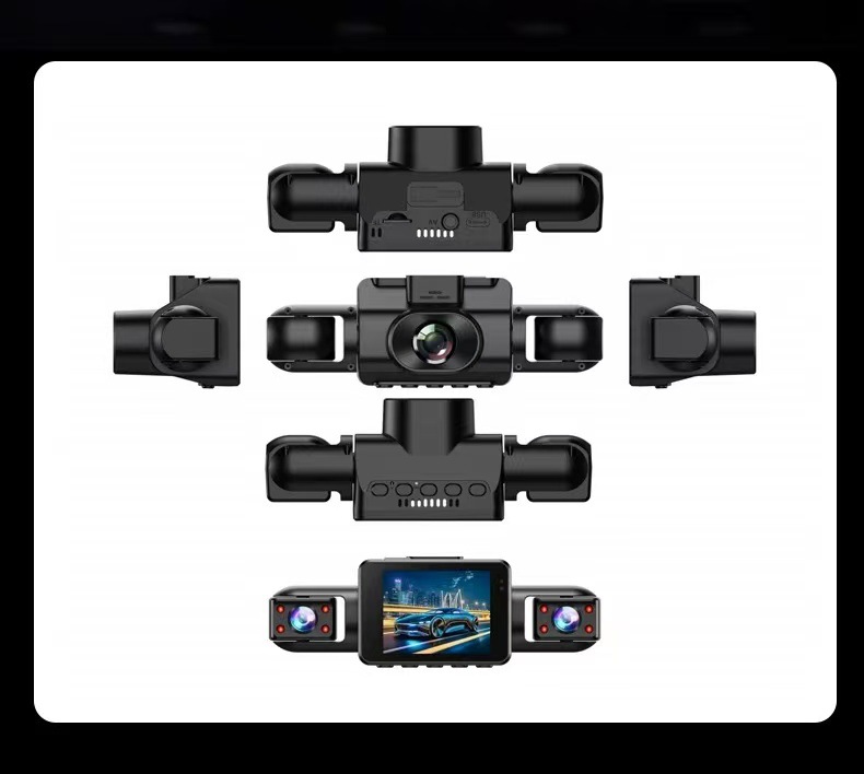 4K Ultra-clear 4-lens front, rear, left, and right 360-degree dashcam with parking monitoring and 24-hour sentinel mode 2026