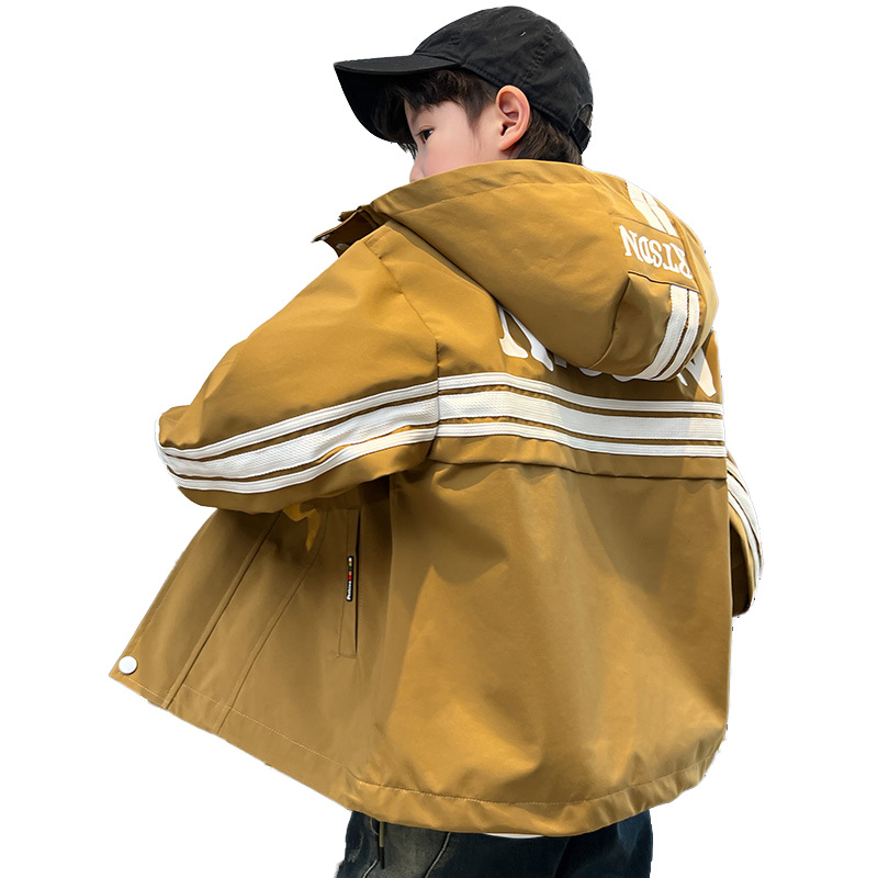 Jongens jas met capuchon voor lente en herfst mode jack_voghion.com