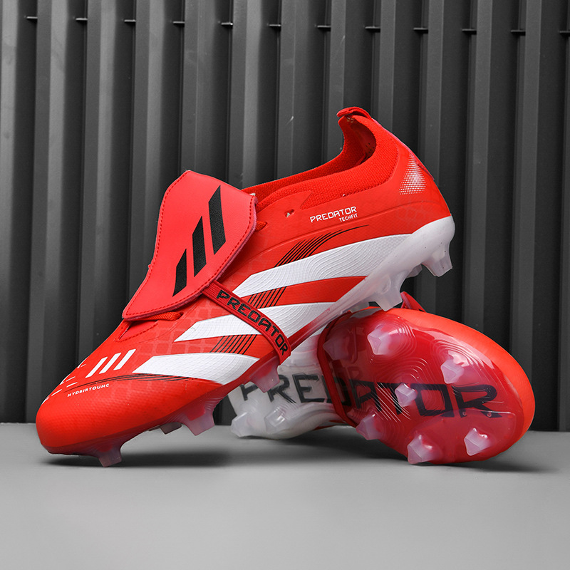 Nuevos zapatos de fútbol transfronterizos Messi Ronaldo clavos cortos zapatos de entrenamiento de la Copa del Mundo juvenil clavos ligeros y cómodos