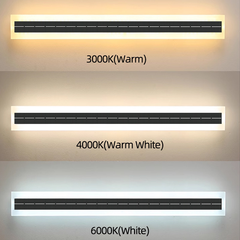 Outdoor Wall Lamp Solar Decorative Lamp Modern Light Luxury Home Decoration Courtyard Villa Exterior Wall Lamp Entrance Door Strip Lamp