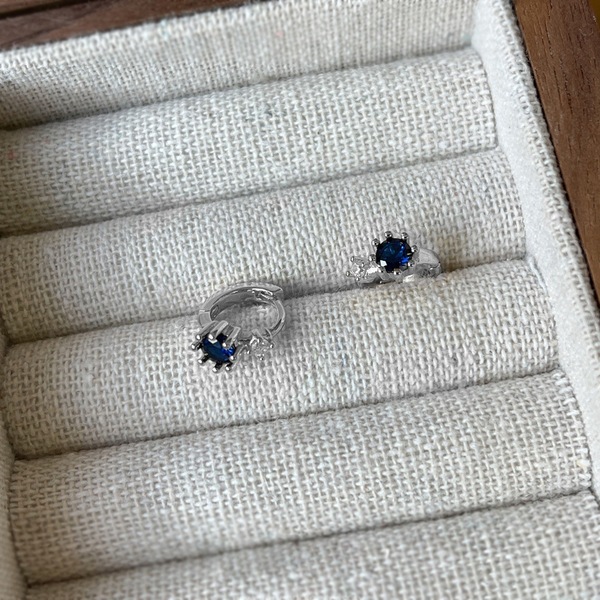 Retro sophisticated crystal earings with zircon