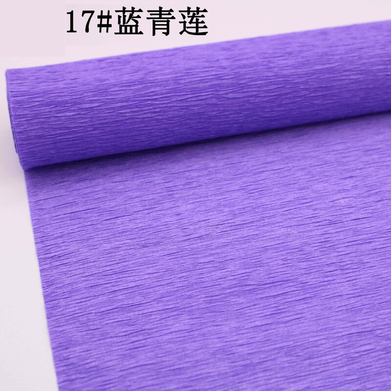 工厂直销跨境彩色皱纹纸褶皱卷边纸25cm*2.5m手工diy花艺制作材料|undefined