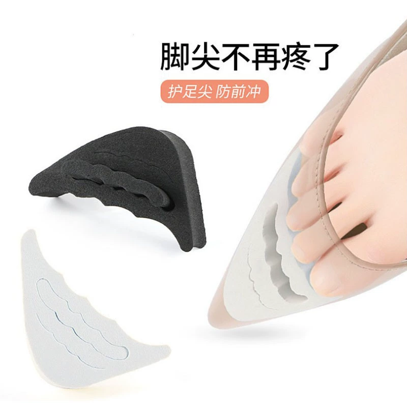 Вставка для носка EVA на высоком каблуке Утолщенный уменьшенный размер Съемная гофрированная мягкая женская стелька Половинный Размер Pad Вставка для носка