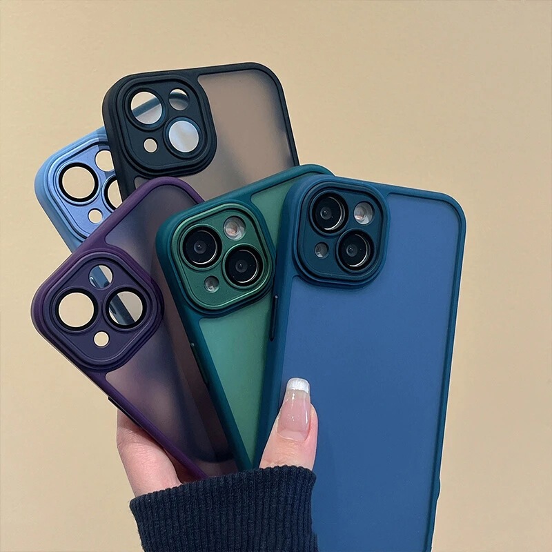 Suitable for Apple 14Promax Skin-Feel Frosted Mobile Phone Case Iphone13 Frosted Half-Pack Dust-Proof and Anti-Fall 12 Ladies