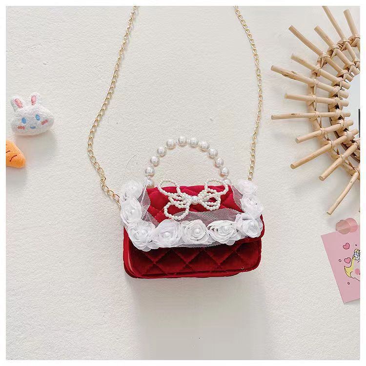 Bolsas de Año Nuevo para niños, chicas lindas, bolsas de mochila princesa bebé, estilo rojo de Año Nuevo, fragancia