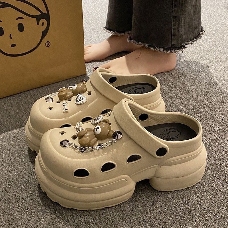 카키색 꼬마 곰 인형
