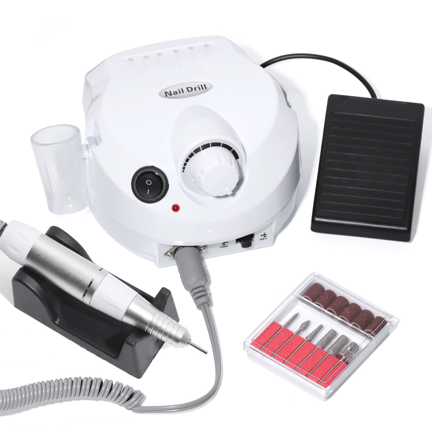 Electric Nail Drill Machine, multi-model sanding/milling kit, USB portable, 0.6 kg