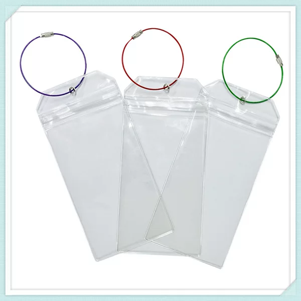 Transparent pvc soft plastic aircraft luggage boarding tag waterproof anti-loss pvc tag tag luggage case card cover