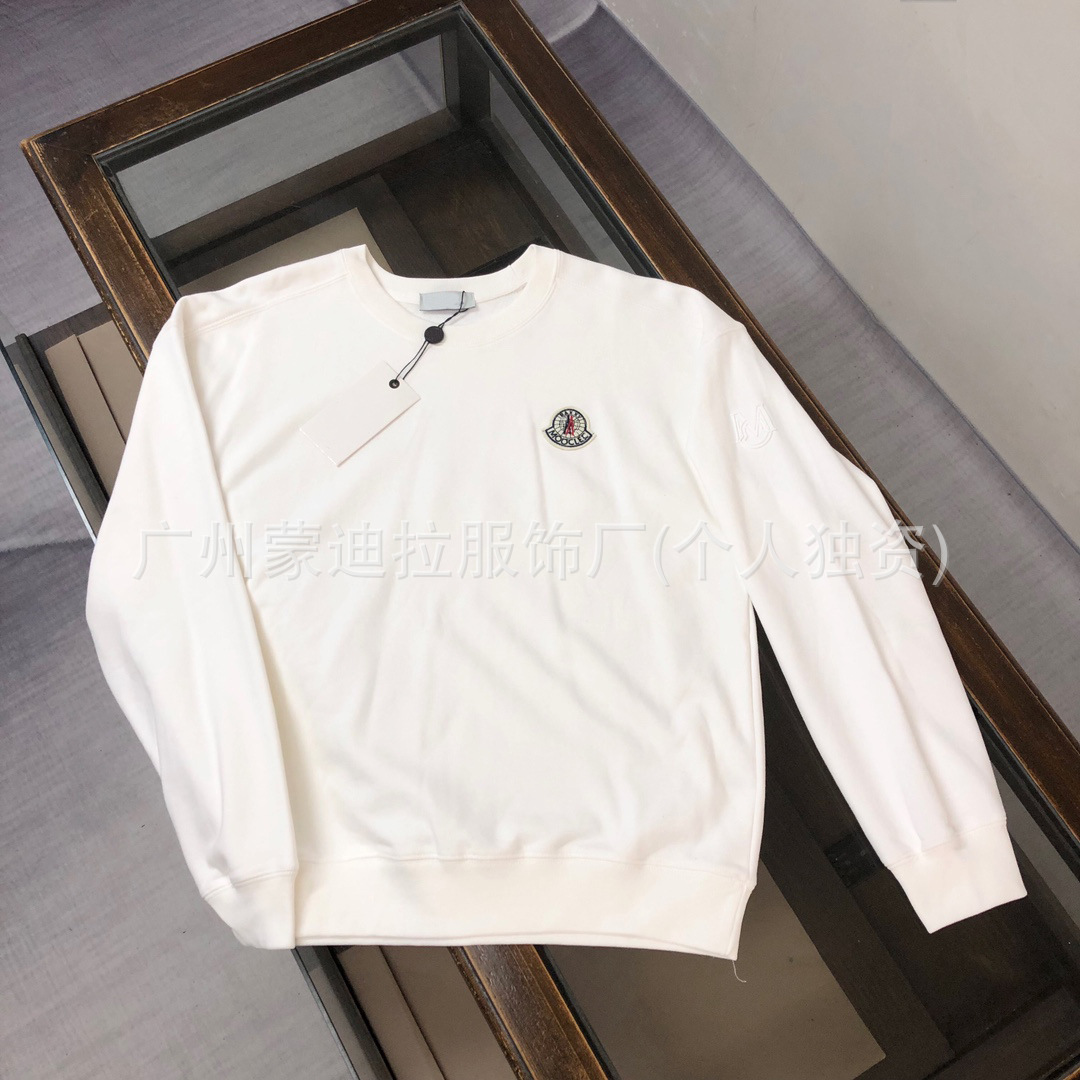 Correct version of autumn and winter new original standard men's sweater standard round neck embroidery long sleeve Mongolian sweater men's loose lovers