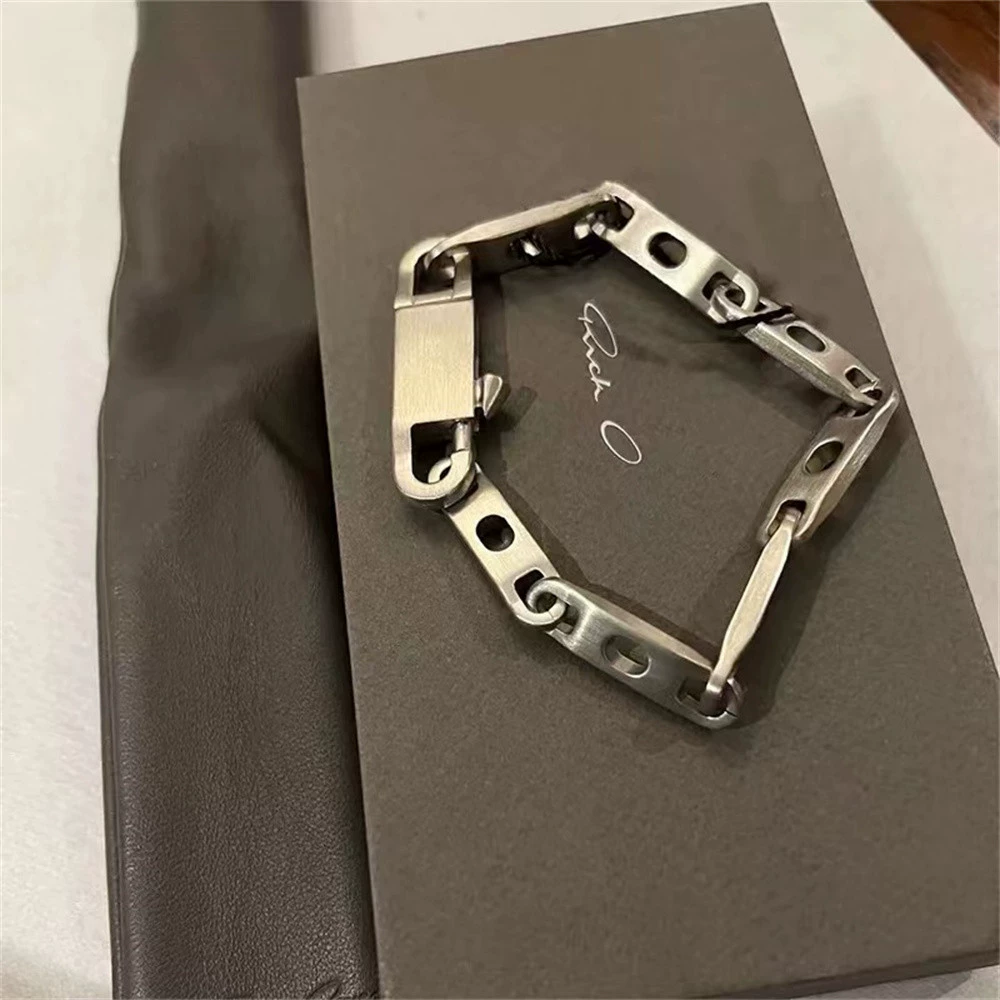 Ro стиль 23ss новый нишевые дизайн классический замок браслет 925 серебряные пары мужчин и женщин