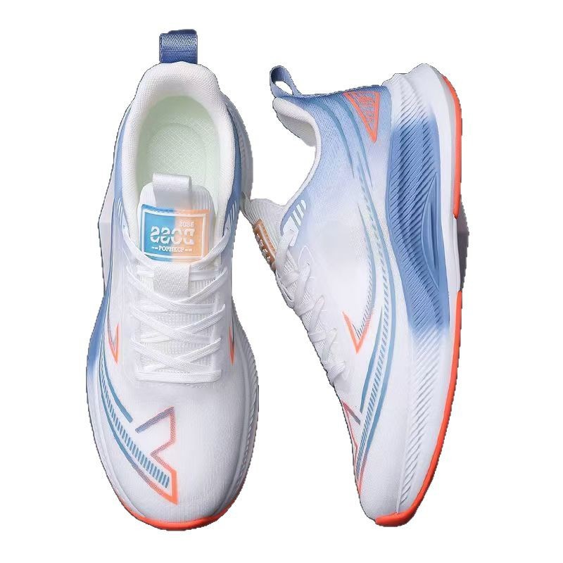 Zapatos de hombre de comercio exterior 2025 estudiantes de malla primavera y verano zapatos deportivos para estudiantes de secundaria transpirables y amortiguadores zapatos para correr casuales al por mayor