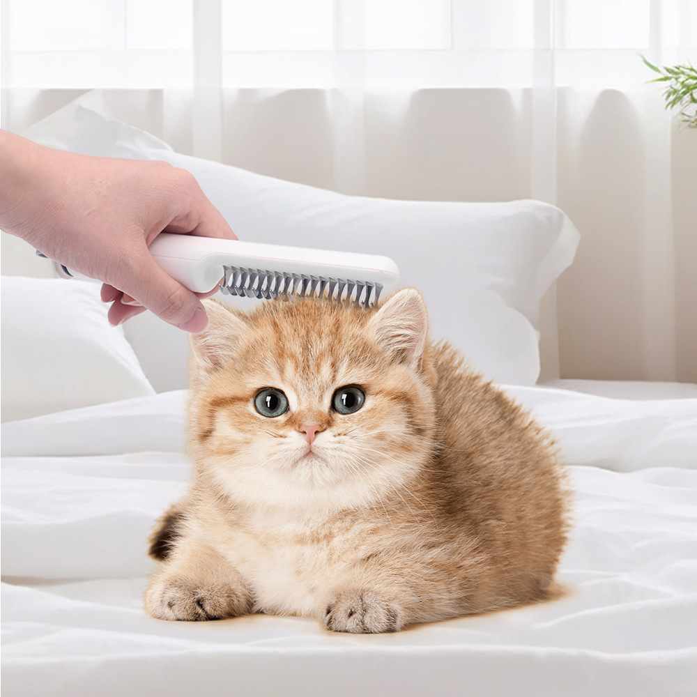 Nuevo peine de nudo abierto para mascotas, artefacto de peine de perro de acero inoxidable, peine de perro de pelo flotante, peine de pelo de gato al por mayor